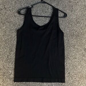 White House Black Market Women’s Black Athletic Nylon Stretch Tank Top (M)